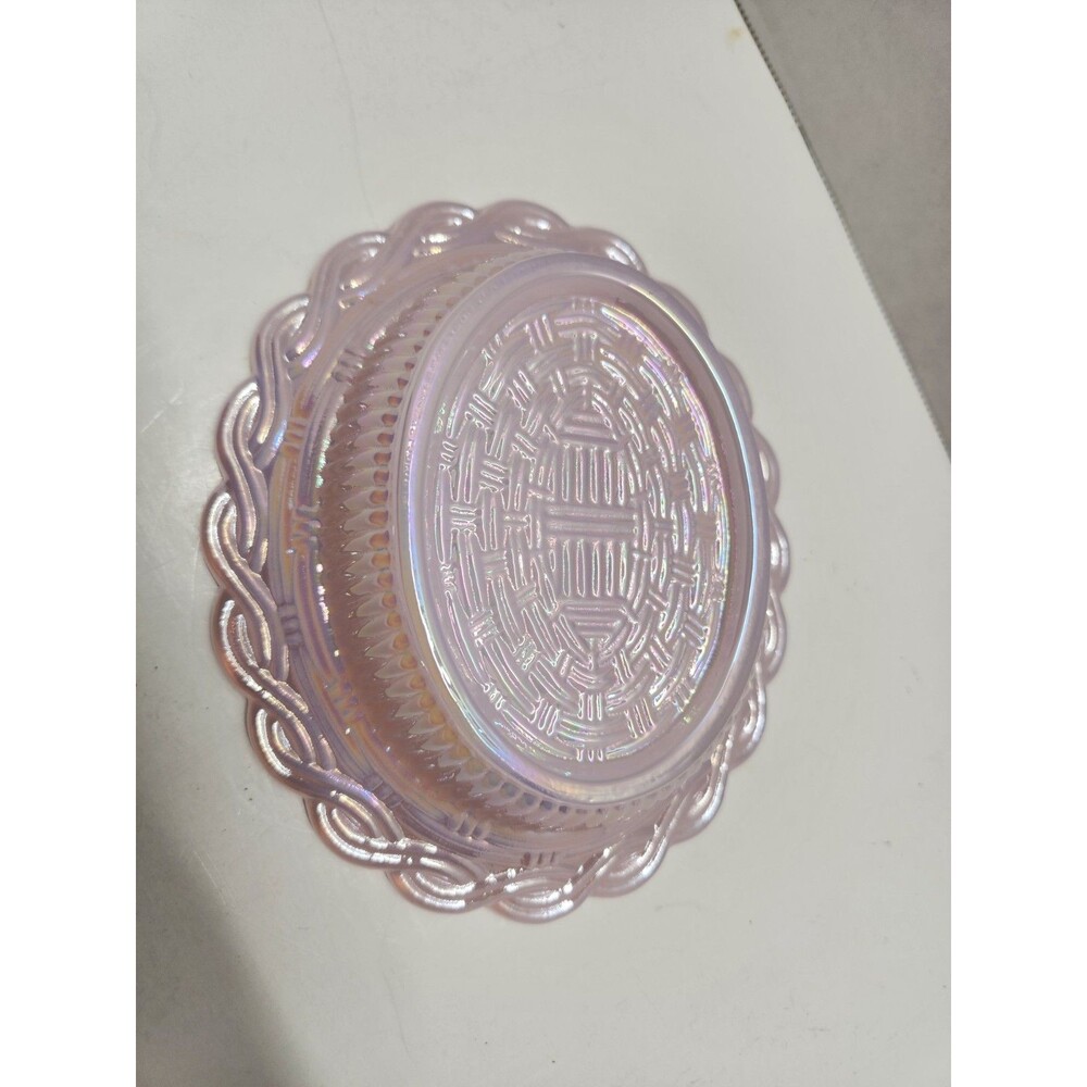 Mosser 6 1/2" Crown Tuscan Carnival Iridescent Hen On Nest Chicken On Nest - Picture 6 of 7